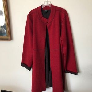 Eileen Fisher Italian merino wool duster jacket sweater